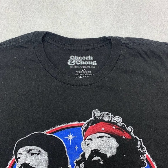 Cheech & Chong Graphic Movie Tee Thrifted Vintage Style Size 2X - Picture 9 of 13
